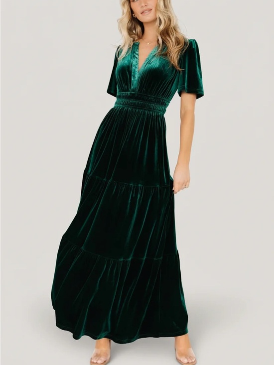 Baltic Born Dresses & Skirts - Artemis Velvet Maxi Dress - Baltic Born